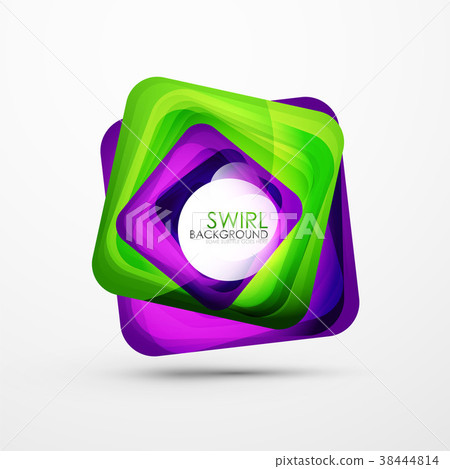 Square swirl abstract banner Square swirl abstract banner 38444814