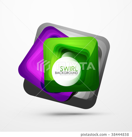 Square swirl abstract banner Square swirl abstract banner 38444838