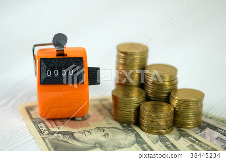Tally counter or counting machine, coin and bank Tally counter or counting machine, coin and bank 38445234