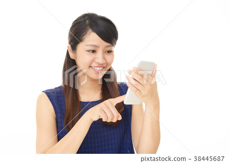 智能手機的女人 38445687