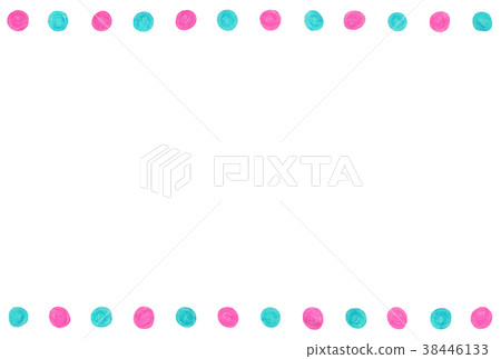 手拉的框架線充分的桃紅色藍色 38446133