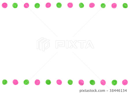 手拉的框架線充分的桃紅色綠色 38446134