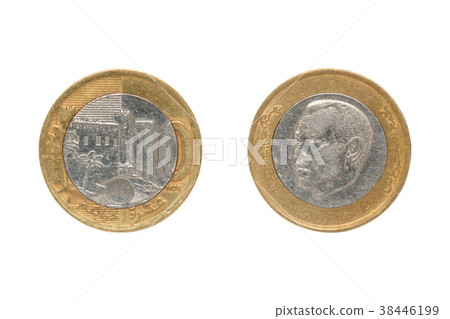 Ten Moroccan dirham coin Ten Moroccan dirham coin 38446199