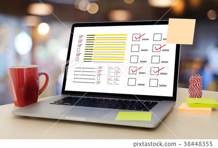 businessman SURVEY and Results Analysis Concept businessman SURVEY and Results Analysis Concept 38448355