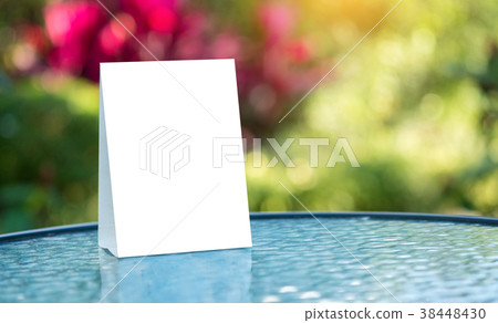 Stand  Mock up Menu frame  tent card  blurred  38448430