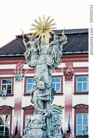 Holy trinity column, Brno, Moravia, blue filter Holy trinity column, Brno, Moravia, blue filter 38450332