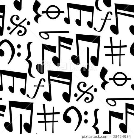 Notes music melody colorfull musician symbols 38454984