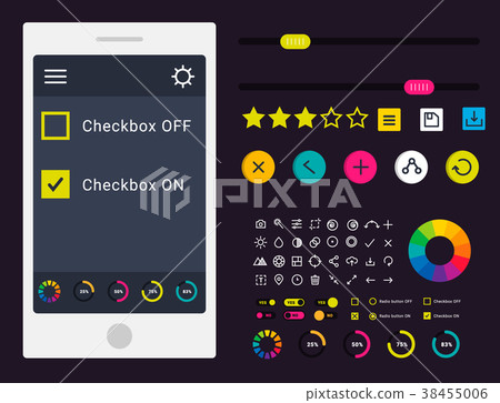 User interface vector phone laptop tab device 38455006