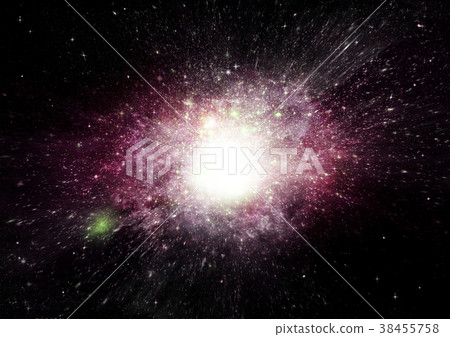 Stars, dust and gas nebula in a far galaxy Stars, dust and gas nebula in a far galaxy 38455758