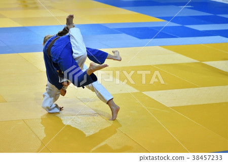 Girls compete in Judo Girls compete in Judo 38457233