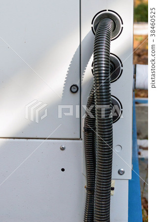 wires connected to the industrial cooling unit 38460525