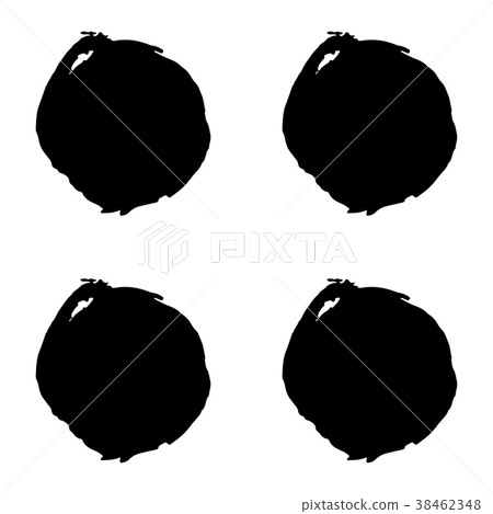 Hand drawn brush ink grunge black and white 38462348