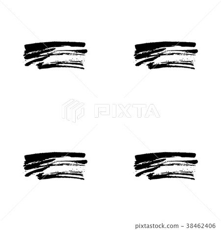 Hand drawn brush ink grunge black and white 38462406