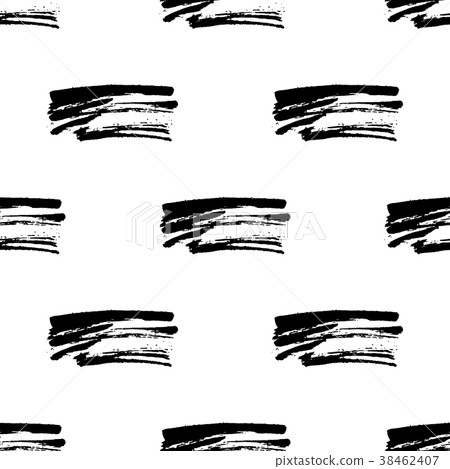 Hand drawn brush ink grunge black and white Hand drawn brush ink grunge black and white 38462407