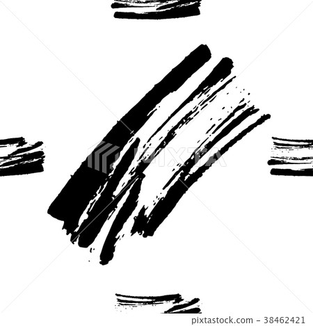 Hand drawn brush ink grunge black and white Hand drawn brush ink grunge black and white 38462421