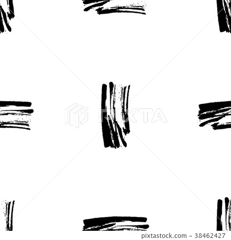 Hand drawn brush ink grunge black and white Hand drawn brush ink grunge black and white 38462427