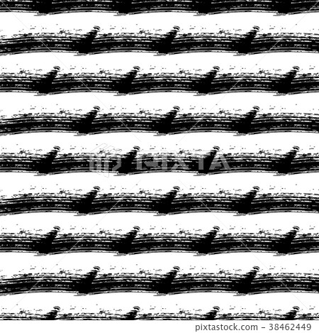 Hand drawn brush ink grunge black and white Hand drawn brush ink grunge black and white 38462449