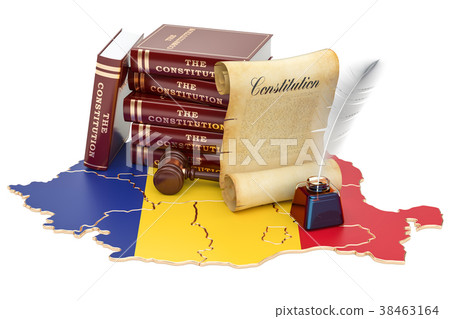 Constitution of Romania concept, 3D rendering Constitution of Romania concept, 3D rendering 38463164