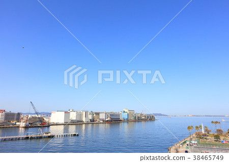 Hakata Port / Bayside (Funny, Blue Sky) Fukuoka City, Fukuoka Prefecture 38465749