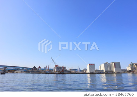 Hakata Port / Bayside (Funny, Blue Sky) Fukuoka City, Fukuoka Prefecture 38465760
