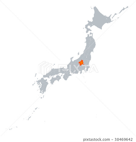 Gunma Prefecture Map Japan Archipelago 38469642