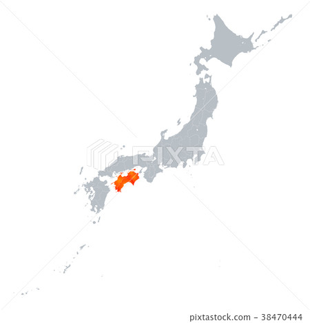 四國地圖日本群島 38470444