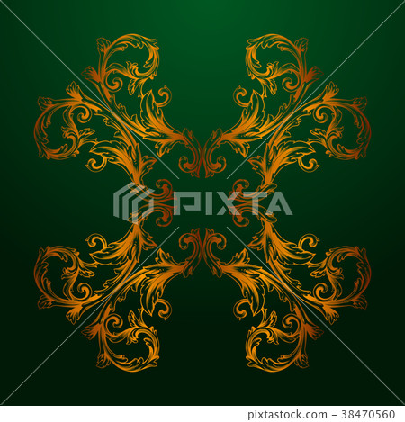 Vector baroque of vintage elements for design.  38470560