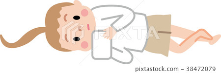 Ill posture child illustration Ill posture child illustration 38472079