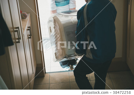 washing machine, take in, bring in 38472258