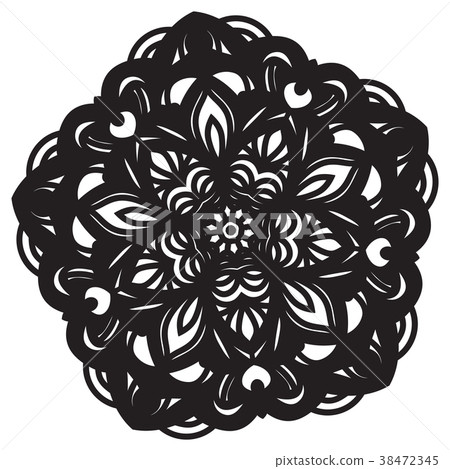 Abstract mandala design 38472345