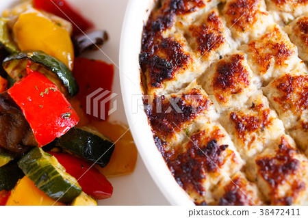 Grilled salt mackerel rill 38472411