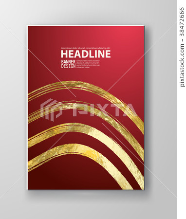 Vector Black and Gold Design Templates 38472666