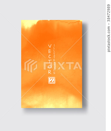 Elegant brochure template design ink brush element Elegant brochure template design ink brush element 38472989