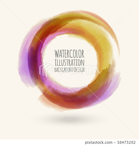 Watercolor circle texture. Watercolor circle texture. 38473202