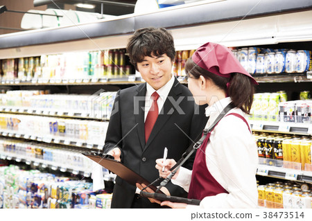 超市超市職員工作人員 38473514