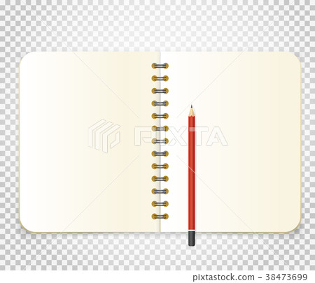Opened binder vector illustration Opened binder vector illustration 38473699