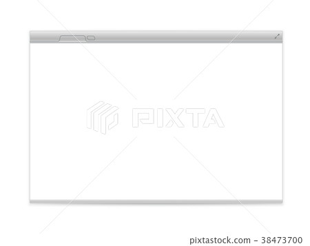 Opened browser vector mockup isolated on white Opened browser vector mockup isolated on white 38473700