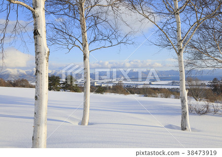 Lake Inawashiro and Shirasagi Inawashiro Lake Inawashiro and Shirasagi Inawashiro 38473919