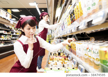 超市超市職員工作人員 38474595