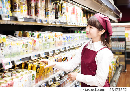 Supermarket supermarket clerk staff Supermarket supermarket clerk staff 38475252