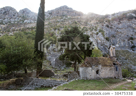 abandoned stone Church in the mountains 38475338