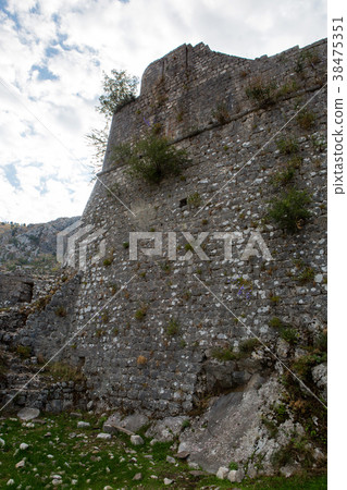 wall of an old stone fortress wall of an old stone fortress 38475351
