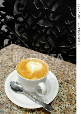 Nice hot latte coffee cup 38475357