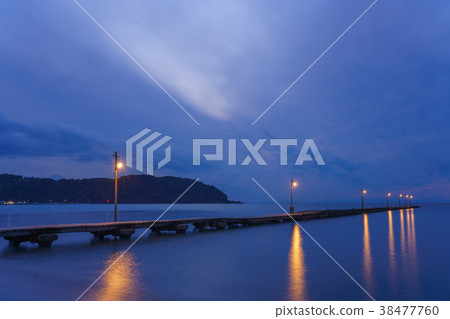 “千葉縣”Haraoka碼頭,夜景 “千葉縣”Haraoka碼頭,夜景 38477760