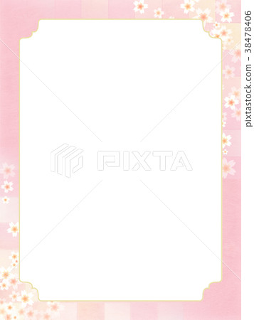 背景 - 櫻花 - 日本紙 - 春 38478406