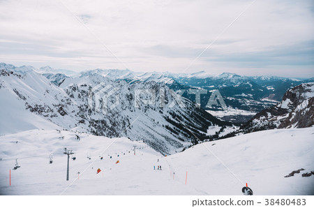 ski resort in the mountain, Alp, Germany ski resort in the mountain, Alp, Germany 38480483