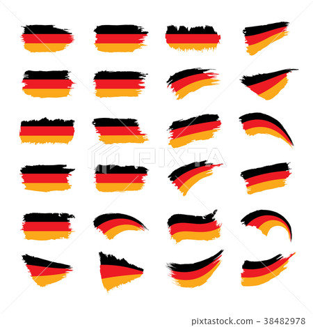 Germany flag, vector illustration - Stock Illustration [38482978] - PIXTA
