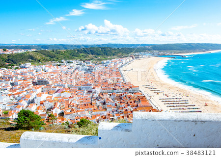 Scenery of sunny Nazare (Portugal) Scenery of sunny Nazare (Portugal) 38483121