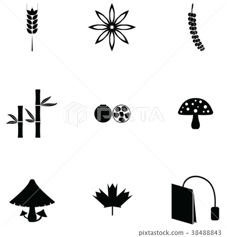 herb icon set - Stock Illustration [38488843] - PIXTA