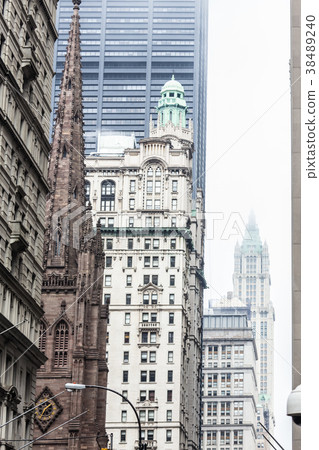 New York City, Lower Manhattan, skyscrapers on New York City, Lower Manhattan, skyscrapers on 38489240